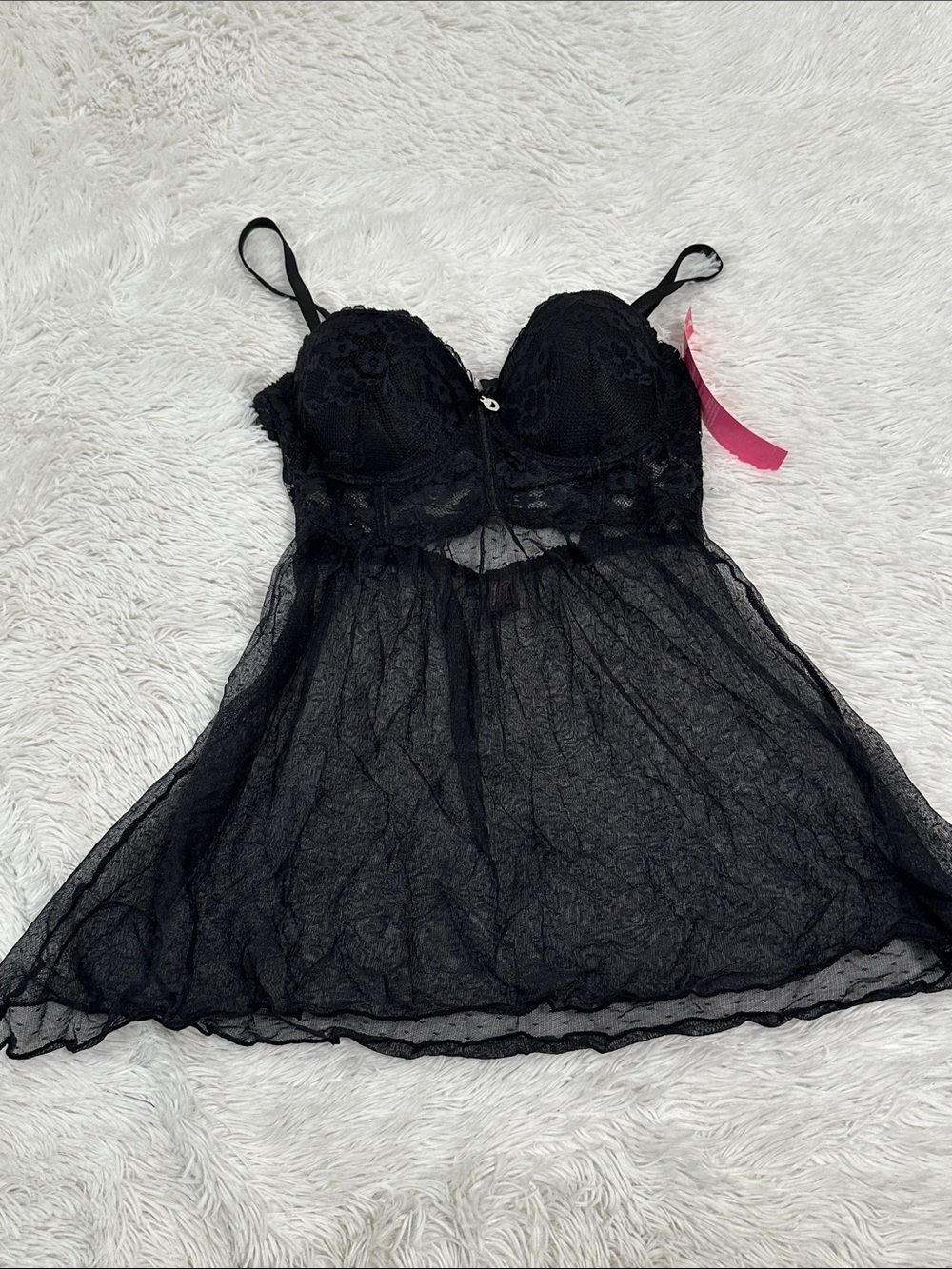 🕯️ NWT black Fuchsia Lingerie